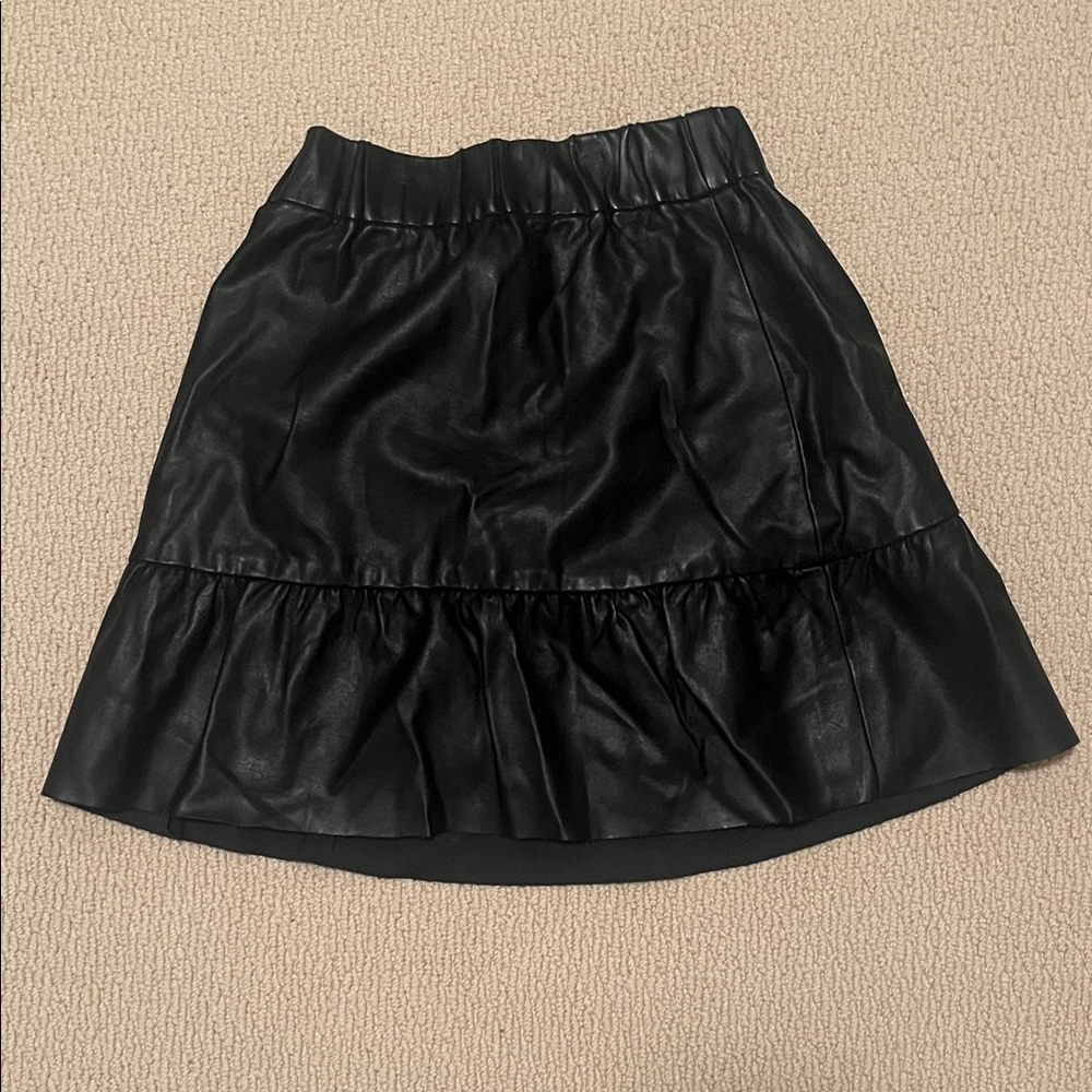 Club Monaco | Faux Leather Skirt